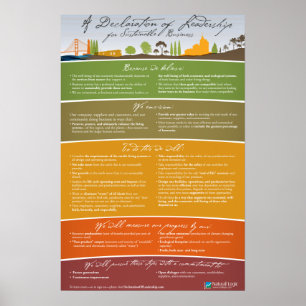 Poster Declaração da liderança