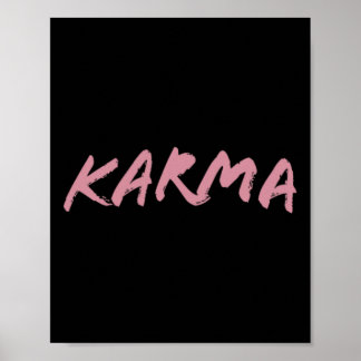 Poster Declaração de Carma Yoga Citação Hinduísmo Budismo