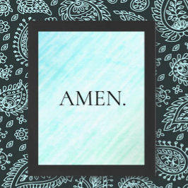 Poster Declaração de fé simplista e minimalista