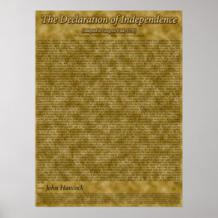 Póster Declaração de independência