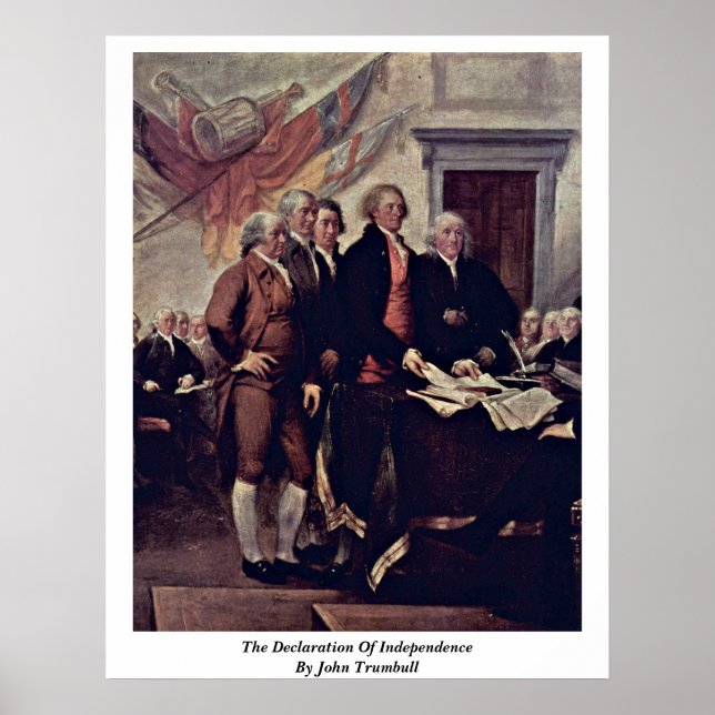 Póster Declaração De Independência De John Trumbull (Frente)