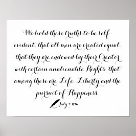 Poster Declaração de independência dos Estados Unidos 177
