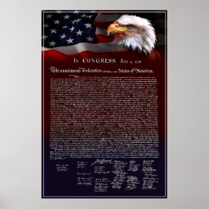 Poster Declaração de independência dos Estados Unidos 177
