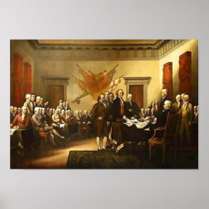 Poster Declaração de Independência John Trumbull Poste
