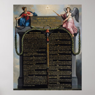 Póster Declaração dos direitos de homem e de cidadão