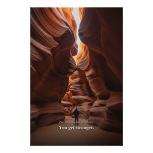 Póster Declaração Motivacional do Slot Canyon