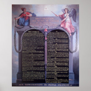 Póster Declaration of the Rights of Man