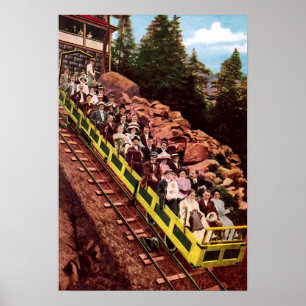 Poster Declive de Colorado Springs Colorado Mt Manitou