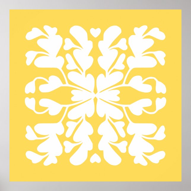 Poster Deco amarelo da mostarda (Frente)