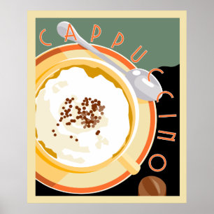 Póster Deco Cappuccino