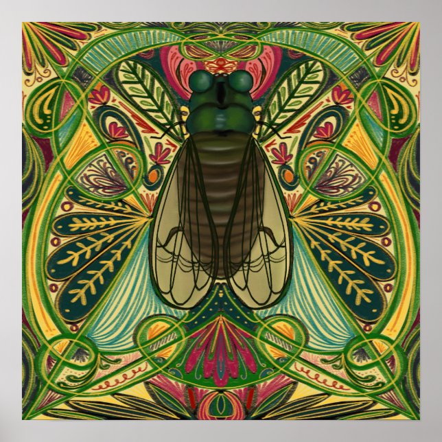 Poster Deco Cicada (Frente)