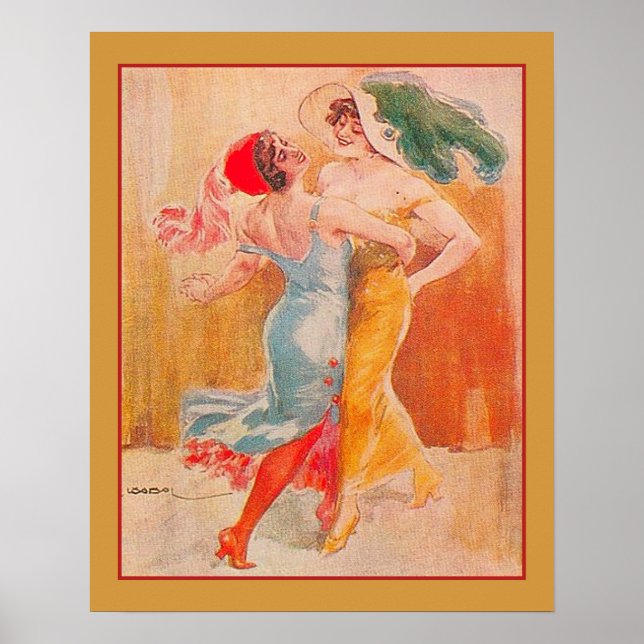 Poster Deco da arte "Tango" de 1920 (Frente)