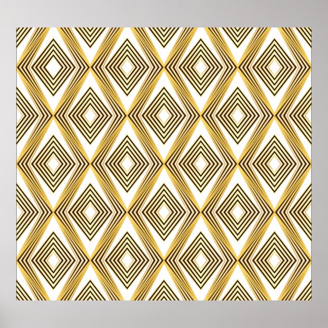 Poster Deco de Arte Geométrica de Fundo abstrato (Frente)