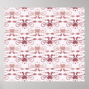 Poster Deco de arte, papel de parede elegante.