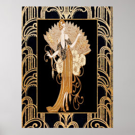 Poster Deco Lady Elegante com ventilador