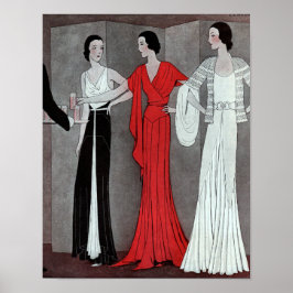 Poster Deco Vintage Retro Party Elegante