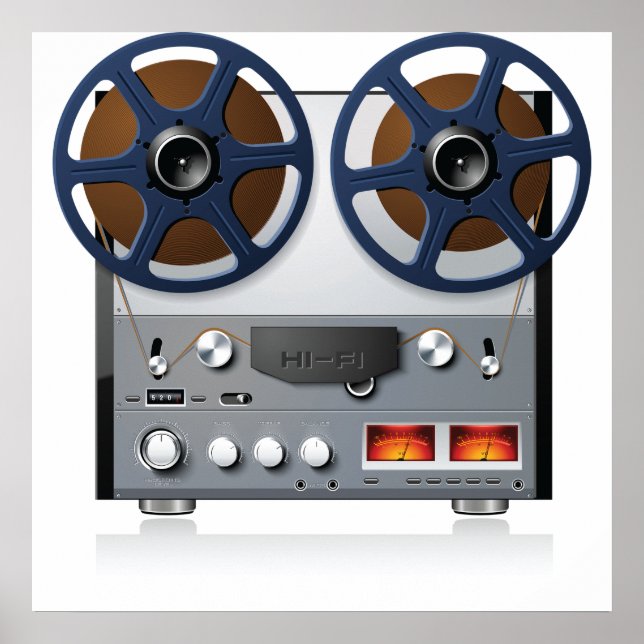 Poster Decodificador de Fitas do Vintage Reel (Frente)