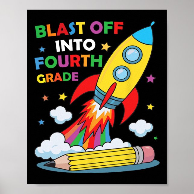 Poster Decolar na Primeira Série do Quarto Ano Primeiro D (Frente)