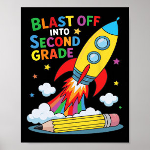Poster Decolar na Segunda Série Primeiro Dia de Aula 