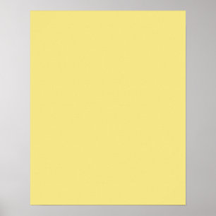 Póster Decor amarelo macio pronto para personalização