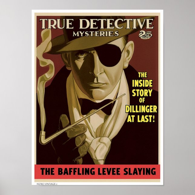 POSTER DECOR: CAPA DA REVISTA TRUE DETECTIVE (Frente)