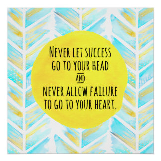 Póster Decor de Aquarela Inspiracional ・ Casa ou Escritór