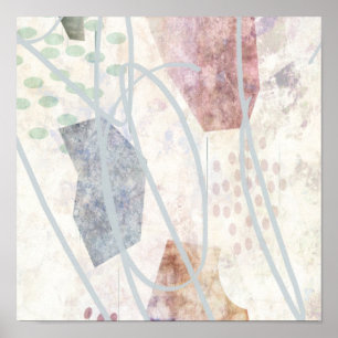 Poster decor de arte moderna do muro de abstrato art post