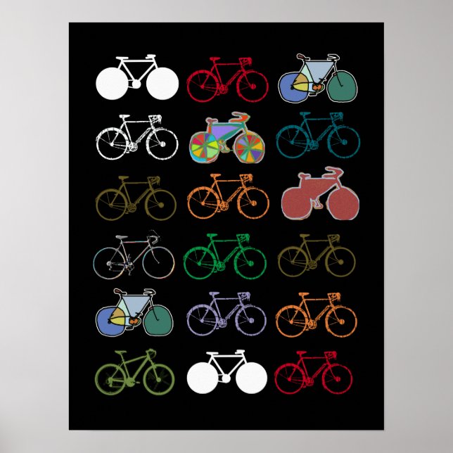 Poster decor de bicicleta para paredes (Frente)
