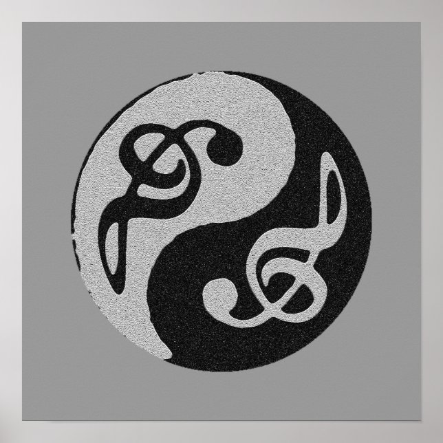 Póster decor de música em equilíbrio (Frente)