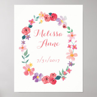 Póster Decor de parede de Baby Girl