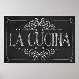 Póster Decor de Parede La Cucina