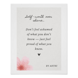 Póster Decor de Parede Motivacional