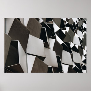 POSTER DECOR DE PAREDE QUEBRADA E PRETA