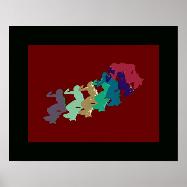 Póster decor de skate desportivo extremo (Frente)