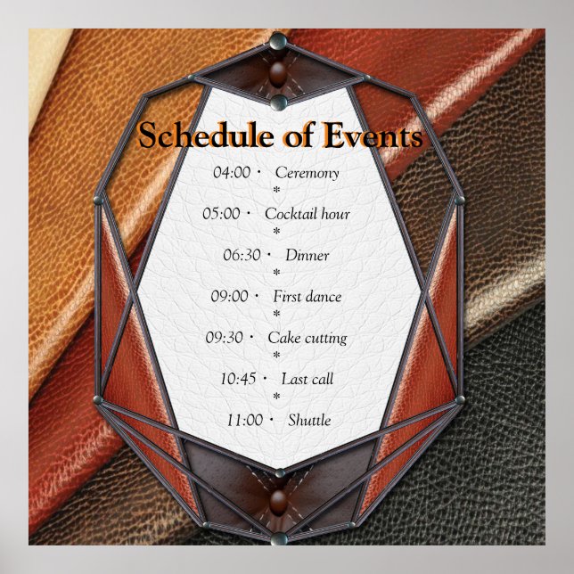 Poster Decor e Cartões Academia de Couro 3D (Frente)