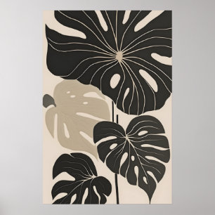 Poster Decor Floral de Arte Botânica Minimalista