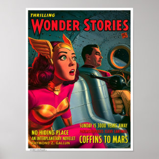 POSTER DECOR KITSCH: CAPA DE REVISTA PULP ANTIGA