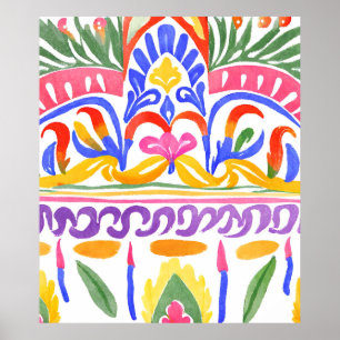 Poster decor romeno tradicional