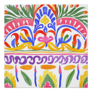Póster decor romeno tradicional