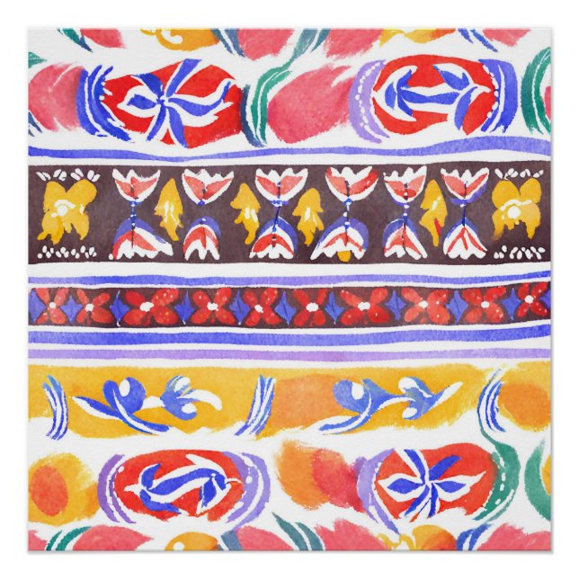 Póster decor romeno tradicional (Frente)