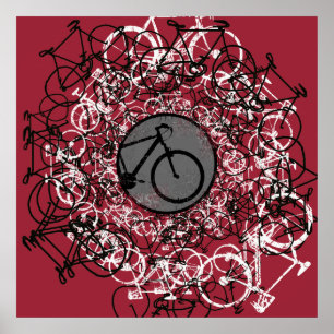 Póster decor super-legal temático de bicicleta