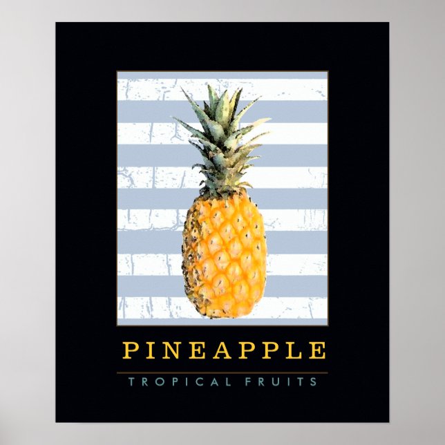 Póster decoração com frutas (Frente)