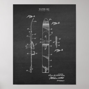 Poster Decoração da casa do lago patent #4 do esqui de