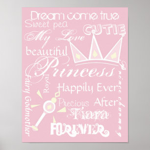 Poster Decoração da sala da princesa