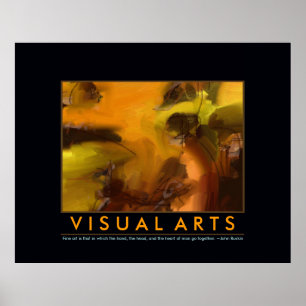 Póster decoração das artes visuais da abstracção