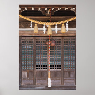 Poster Decoração das cordas em um templo