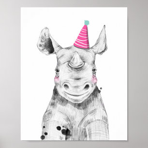 Poster Decoração de Aniversário dos Animais do Partido