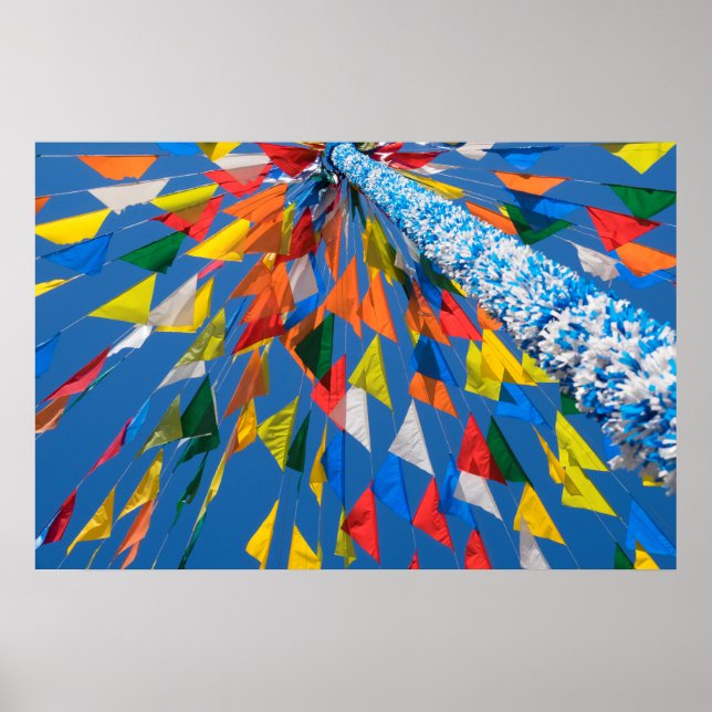 Poster Decoração de Bandeira Triangular (Frente)