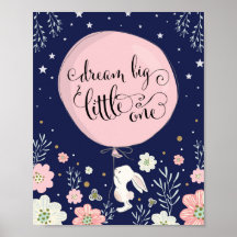 Decoração de Berçário de Coelho Bunny Sonhe Grande