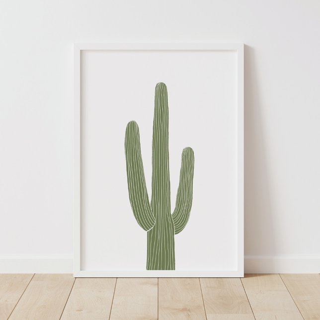 Poster Decoração de berçário sudoeste de cacto saguaro ve (Criador carregado)